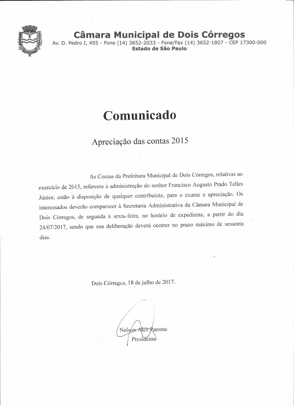 Comunicado