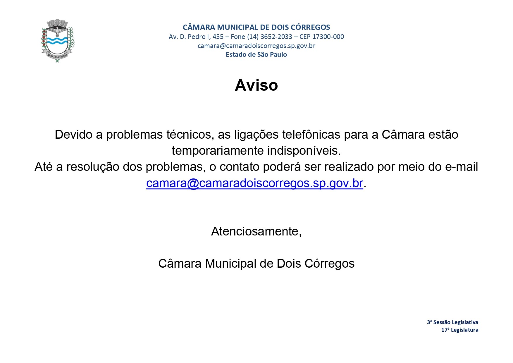 20191015_Aviso_Telefone_15.10.2019